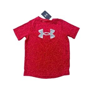 NWT Under Armour Boys' Tech 2.0 Nova T-Shirt Red‎ Speckled Youth Small YSM NEW!